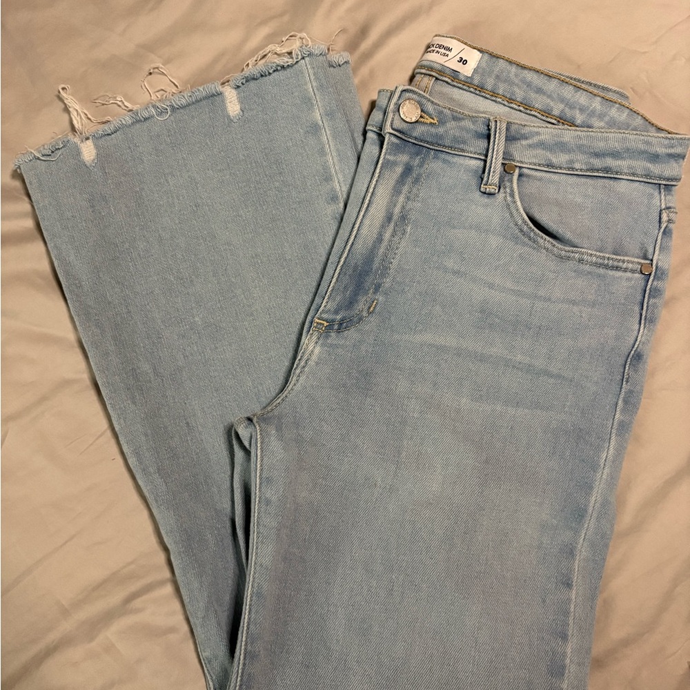 Just Black Light Wash Wide Leg Jeans